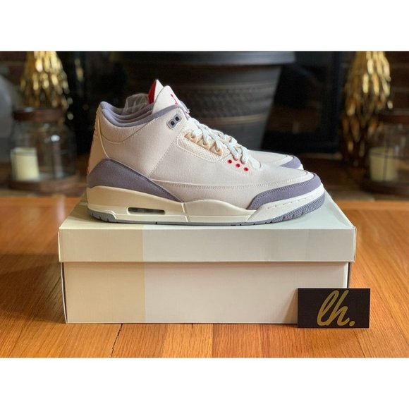 Size 11 Air Jordan Retro 3 "Muslin" - Picture 3 of 5